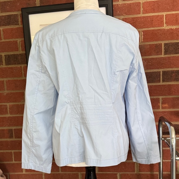 Chico's Light Blue Utility Jacket - Picture 3 of 10
